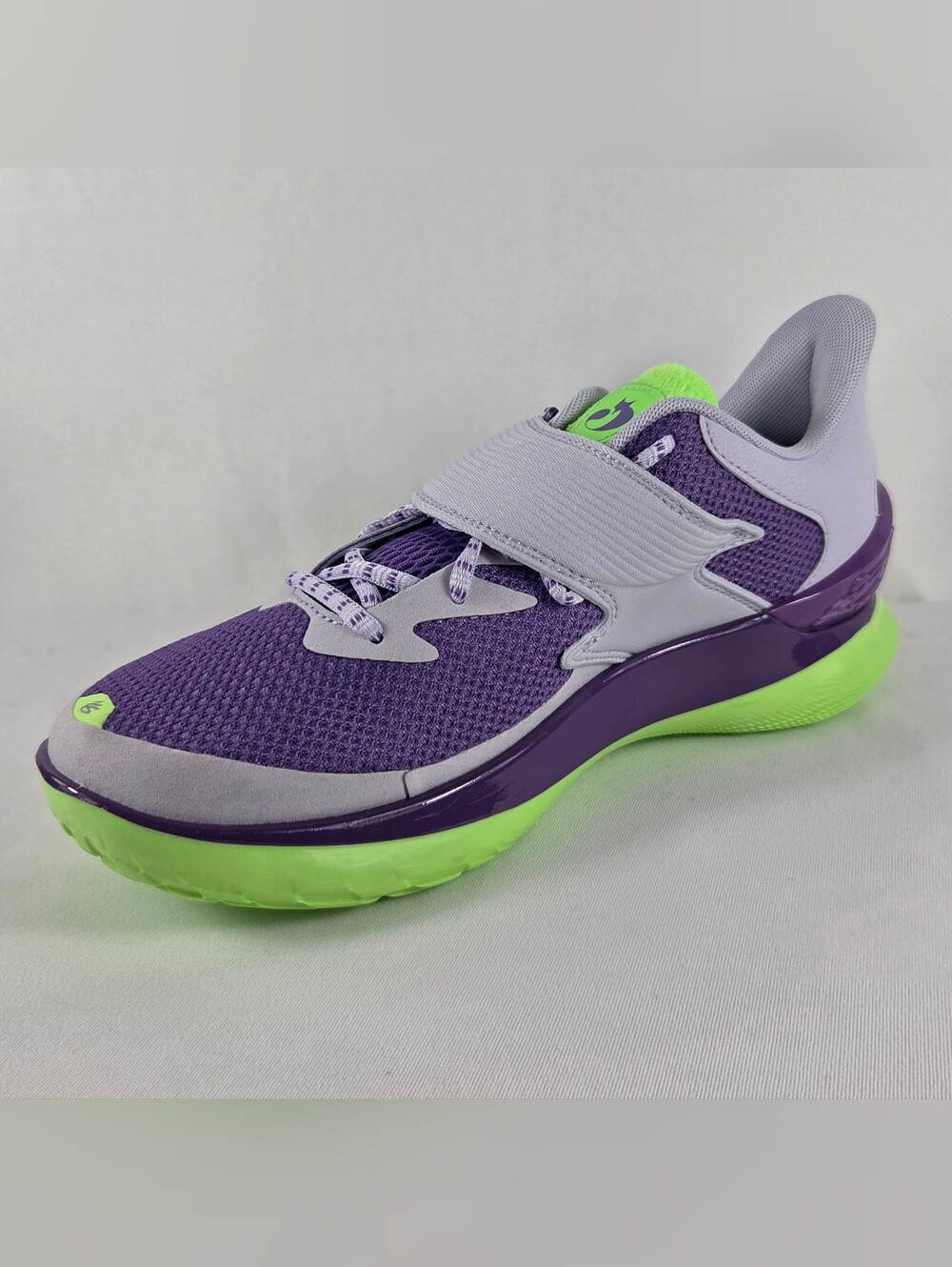 Under Armour Curry Fox 1 The Beam Purple Green Mens Size 10.5 Basketball Shoes